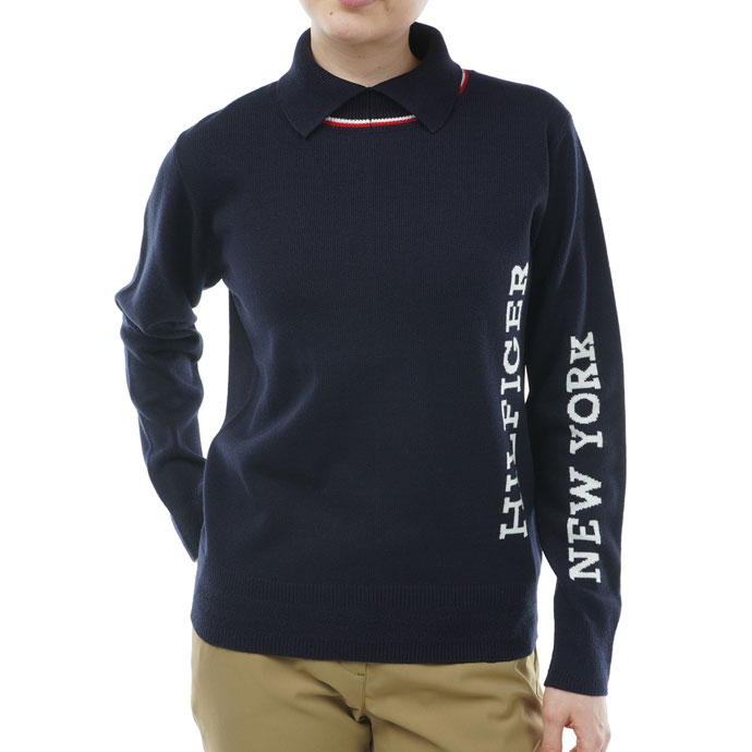 トミーヒルフィガー ロゴタートルネックセーター THLA366 レディース
