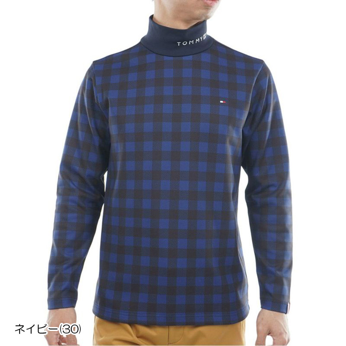 長袖ハイネックシャツ レッド トミーヒルフィガー thma569 メンズ