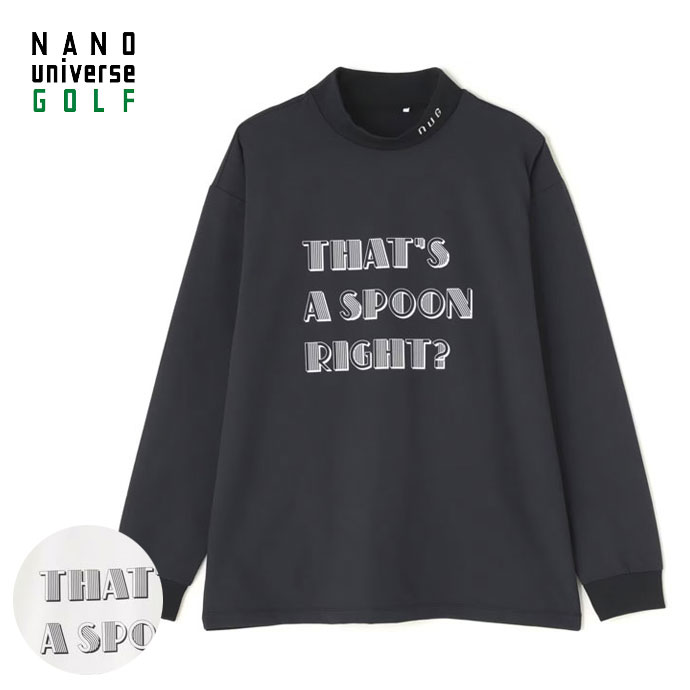 ナノユニバースゴルフ　XL　ウォームロングスリーブ　長袖シャツ　モックネック ナノユニバースゴルフ XL ウォームロングスリーブ 長袖シャツ