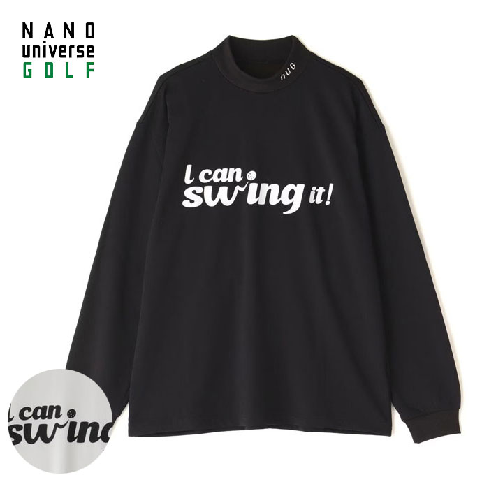 ナノユニバースゴルフ　XL　ウォームロングスリーブ　長袖シャツ　モックネック ナノユニバースゴルフ XL ウォームロングスリーブ 長袖シャツ モック