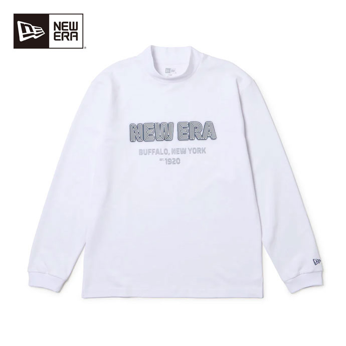 メンズ ニューエラ ゴルフウェア 長袖シャツ LS MID NECK PF TEE NEON