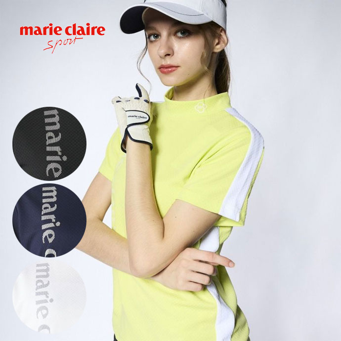 マリクレール ゴルフウェア 半袖シャツ 半袖モックシャツ 715659