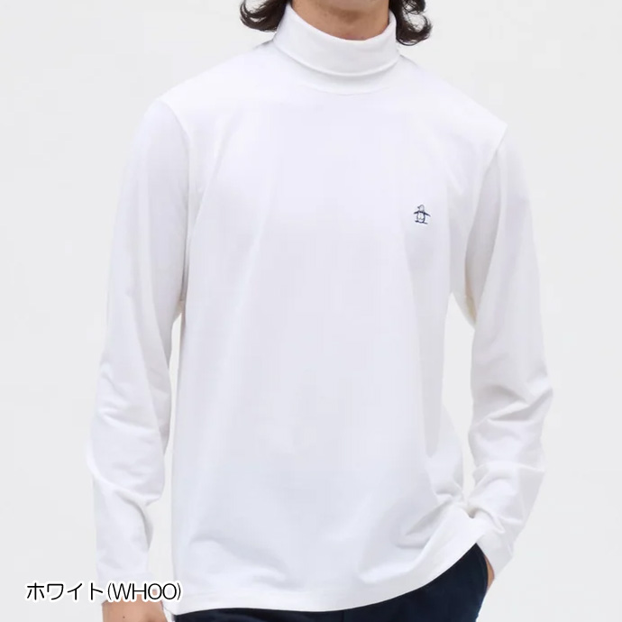 メンズ マンシング ゴルフウェア 長袖シャツ 吸湿発熱ストレッチ起毛