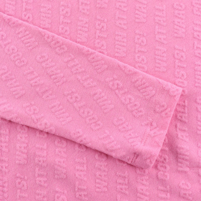 レディース ワック ゴルフウェア 長袖シャツ ロゴエンボス起毛ジャ