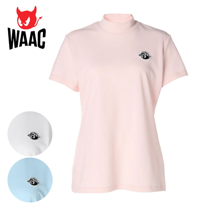 新品　WAAC ワック　半袖モックシャツ ワック ゴルフウェア 半袖シャツ 半袖モックネック 072252073
