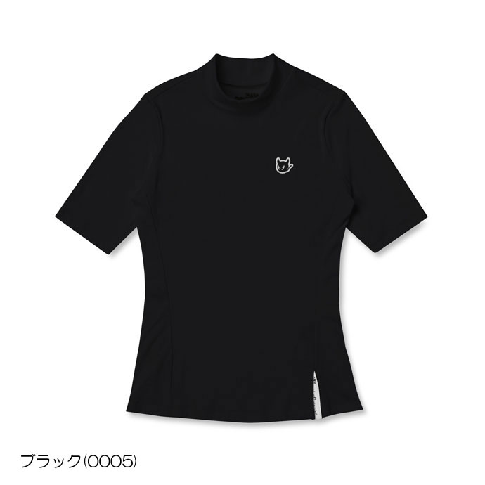 レディース ワック ゴルフウェア 長袖シャツ 半袖モックネック