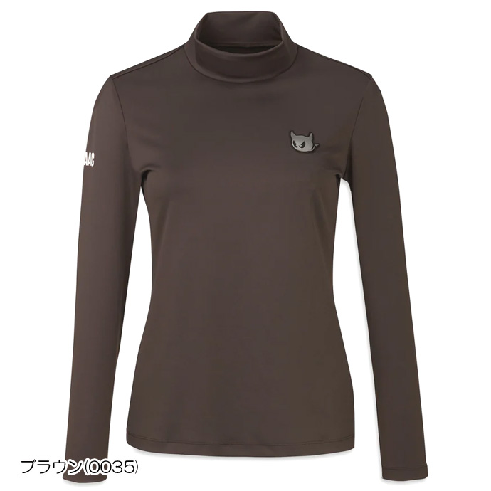 レディース ワック ゴルフウェア 長袖シャツ 長袖モックネック