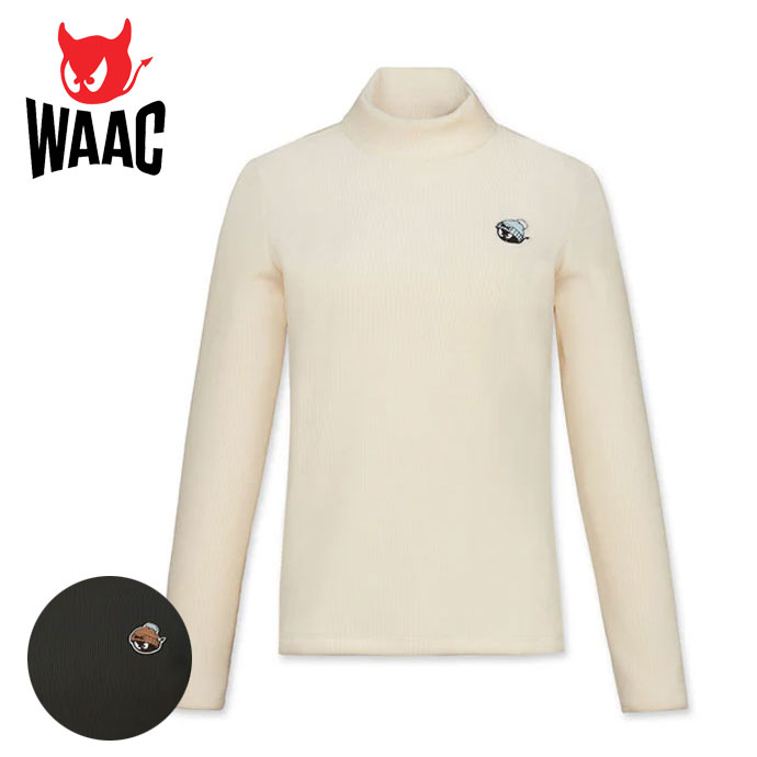 WAAC ゴルフウェア メンズ 長袖ニット セーター トップス 秋 WAAC ゴルフウェア メンズ 長袖ニット セーター トップス 秋 WAAC