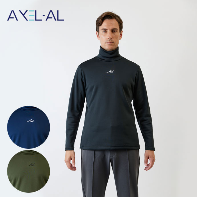 master golf ハイネックゴルフ トップス メンズ アクセル ゴルフウェア 長袖シャツ タートルネックシャツ