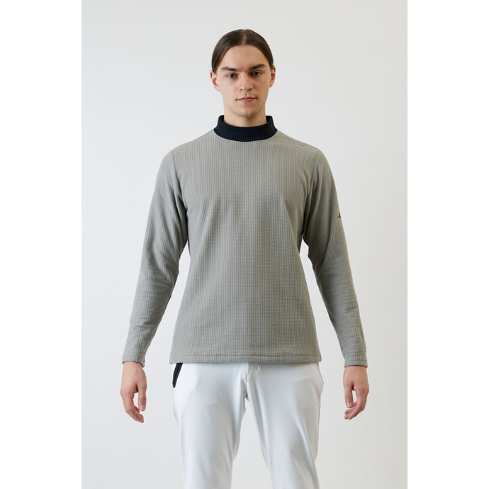 メンズ アクセル ゴルフウェア 長袖シャツ モックネックシャツ