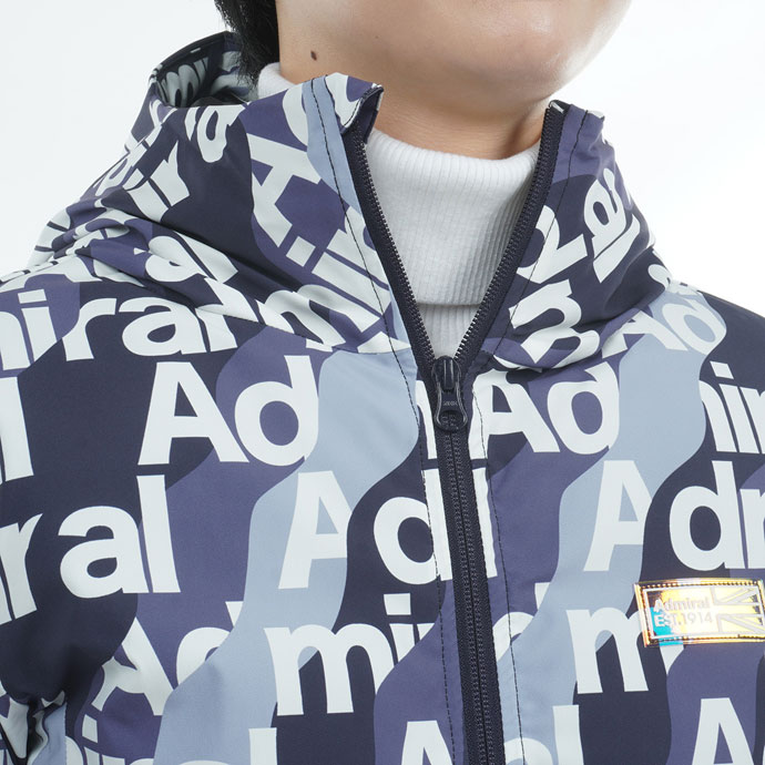 レディース アドミラル ゴルフウェア アウター ボトムロゴ軽量パデッド