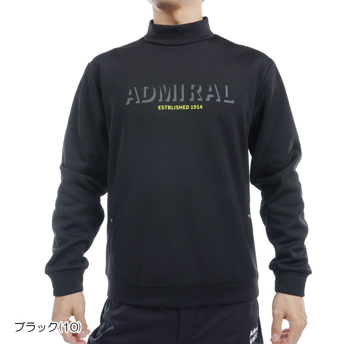 メンズ アドミラル ゴルフウェア アウター ロゴモックネックスウェット