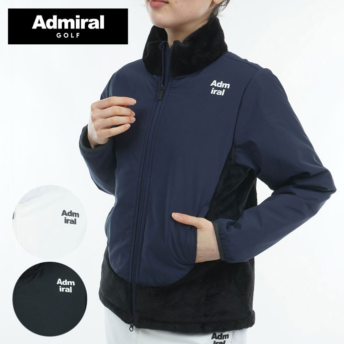 レディースゴルフウェア　黒アウター V12] ゴルフ レディース フリースジャケット MAD FLEECE JKT