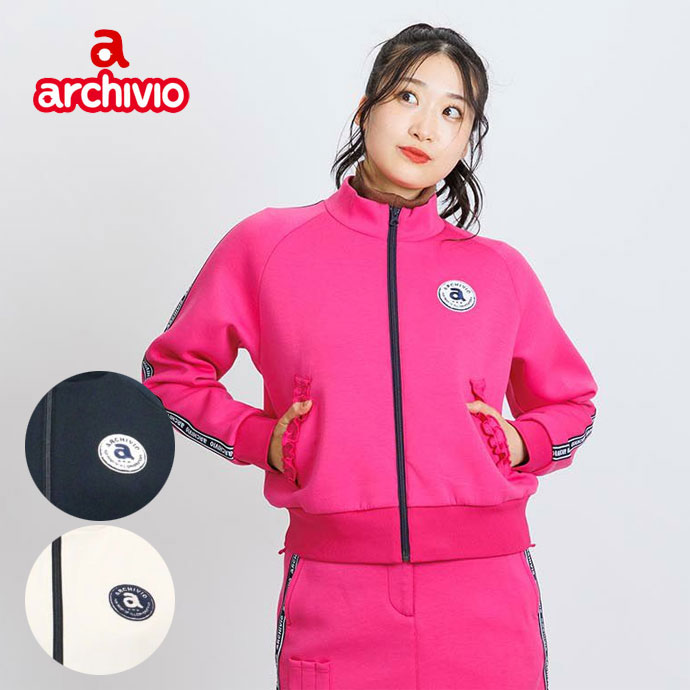 アルチビオ ゴルフウェア アウター フリルポケットダンボールブルゾン