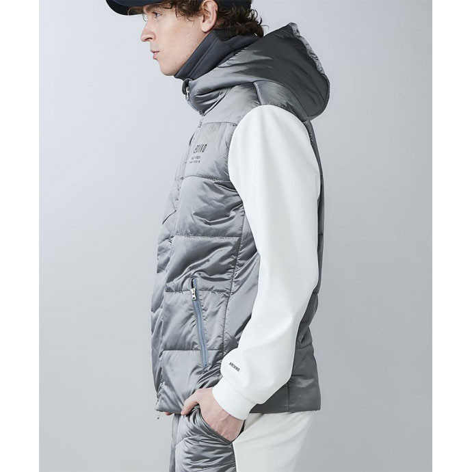 メンズ アルチビオ ゴルフウェア アウター 異素材切替中綿撥水ブルゾン