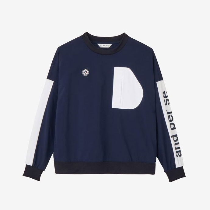 and per se アンパスィ　スニード　ナイロンジャケット　レディース　ロゴ レディース アンパスィ ゴルフウェア アウター エアジャスター切替