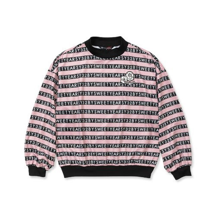 SY32 ロゴボーダーモックネックシャツ SYG23A09W レディース | Lieto