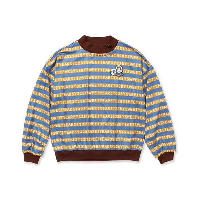 SY32 ロゴボーダーモックネックシャツ SYG23A09W レディース | Lieto