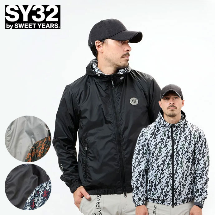 メンズ SY32 ゴルフウェア アウター SYGGRAPHICREVERSIBLEJK 24A014