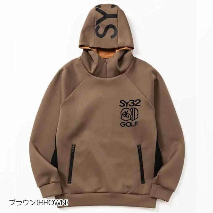 メンズ SY32 ゴルフウェア アウター CARDBOARD EMBLEM PT HOODIE