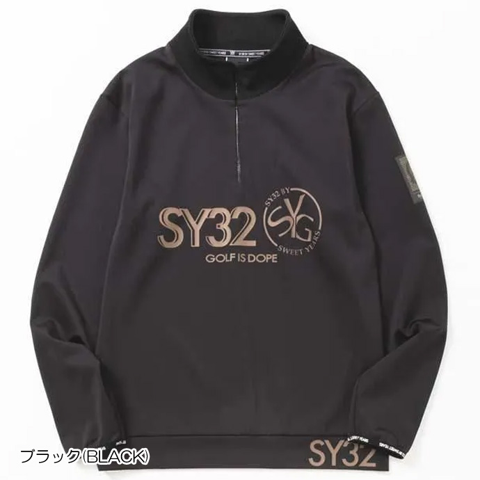 メンズ SY32 ゴルフウェア アウター MAT NEO PRENE PULL ZIP SWEAT