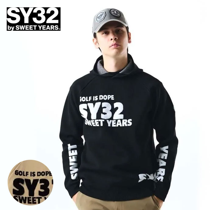 メンズ SY32 ゴルフウェア セーター SAGARA SY32 LOGO HOODIE