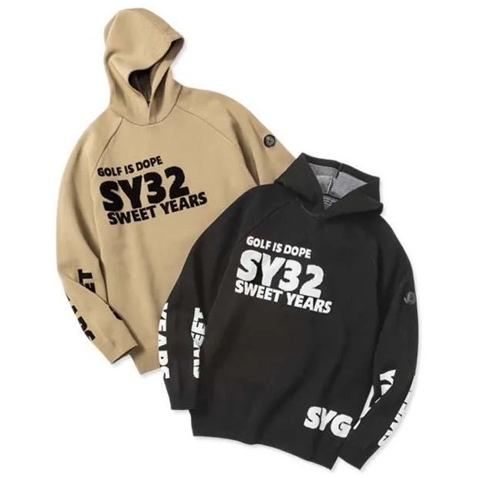 メンズ SY32 ゴルフウェア セーター SAGARA SY32 LOGO HOODIE