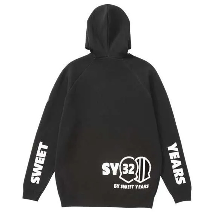 SAGARA SY32 LOGO HOODIE SWEATER ブラック　M メンズ SY32 ゴルフウェア セーター SAGARA SY32 LOGO HOODIE