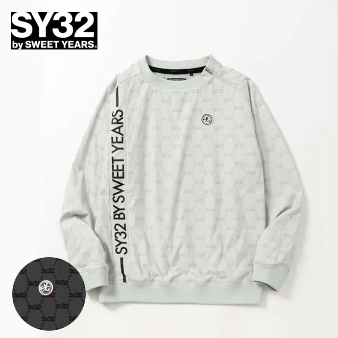 メンズ SY32 ゴルフウェア 長袖シャツ FLOCKY WOVEN STRECH PISTE