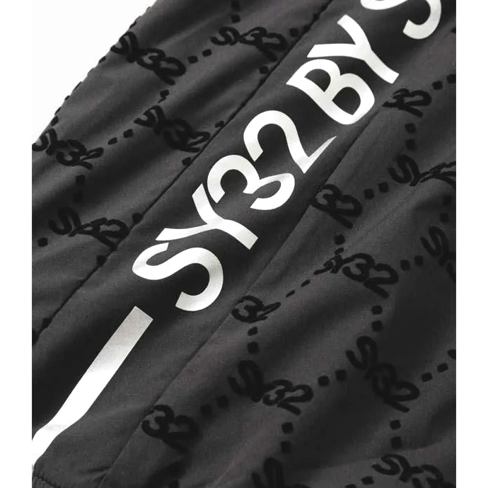 メンズ SY32 ゴルフウェア 長袖シャツ FLOCKY WOVEN STRECH PISTE