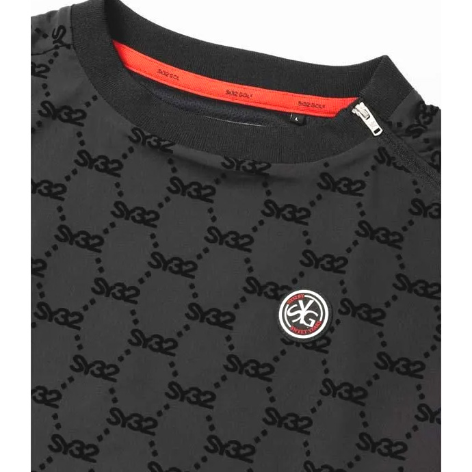 メンズ SY32 ゴルフウェア 長袖シャツ FLOCKY WOVEN STRECH PISTE