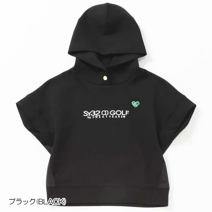 SY32 ゴルフウェア アウター STRETCH MINI SLEEVE HOODIE