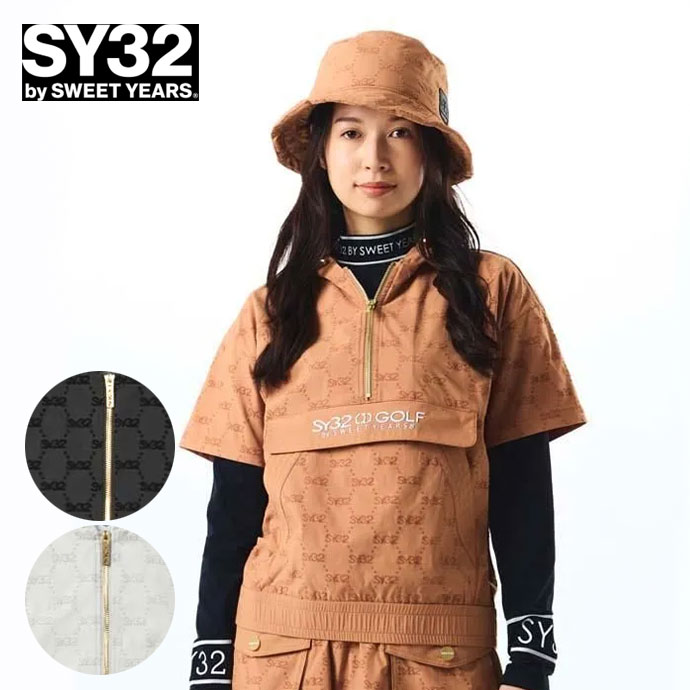 SY32 ゴルフウェア アウター SYG FLOCKY STRETCH ZIP UP HOODIE