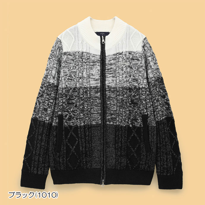 キャロウェイ 裏地付フルジップニット C24218208 レディース