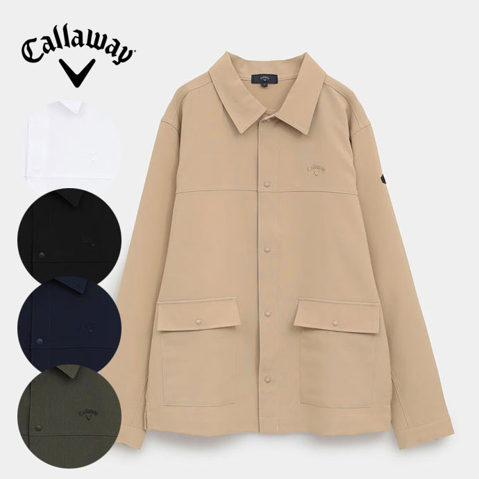 メンズ キャロウェイ ゴルフウェア アウター シャツブルゾン C25215101