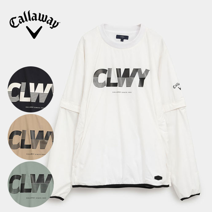 メンズ キャロウェイ ゴルフウェア アウター 2WAYプルオーバーブルゾン