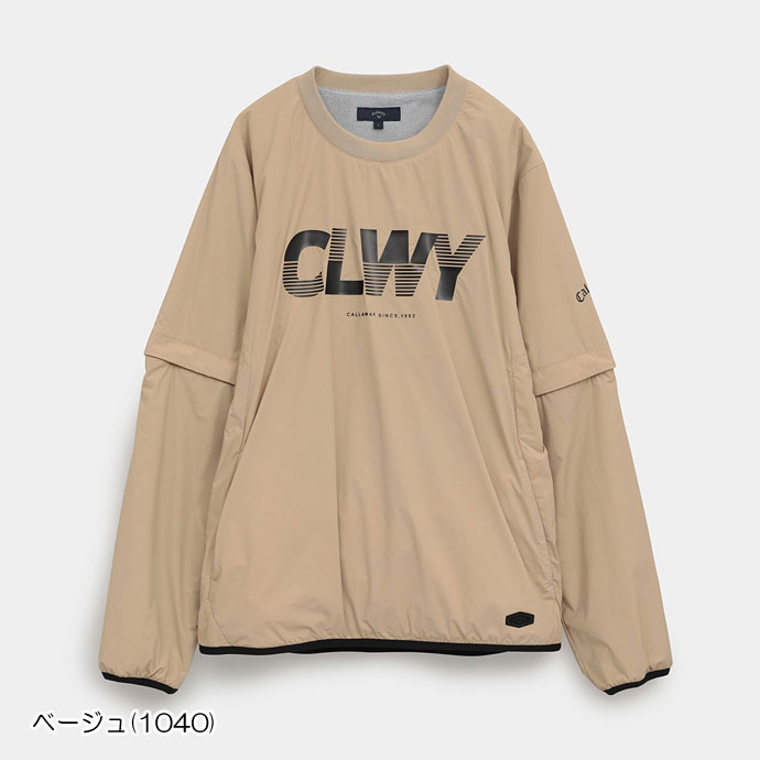メンズ キャロウェイ ゴルフウェア アウター 2WAYプルオーバーブルゾン
