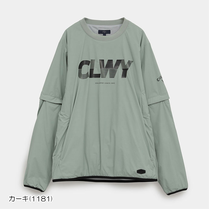 メンズ キャロウェイ ゴルフウェア アウター 2WAYプルオーバーブルゾン