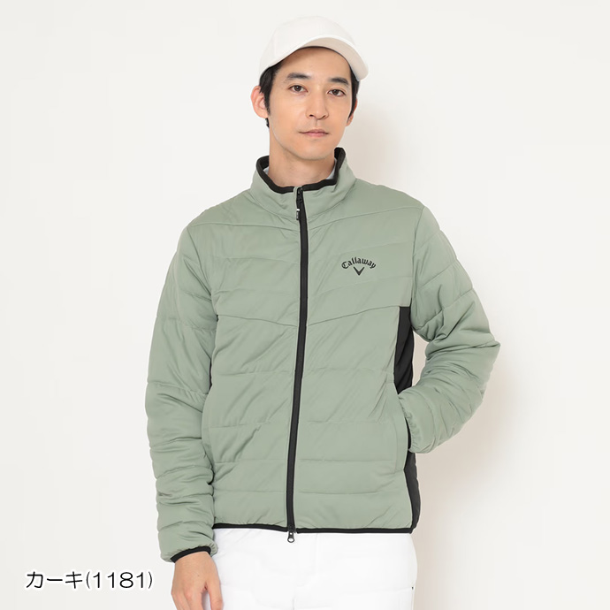メンズ キャロウェイ ゴルフウェア アウター フルジップ中綿ブルゾン