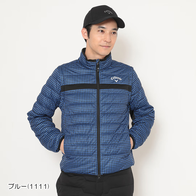メンズ キャロウェイ ゴルフウェア アウター 2WAYフルジップ中綿