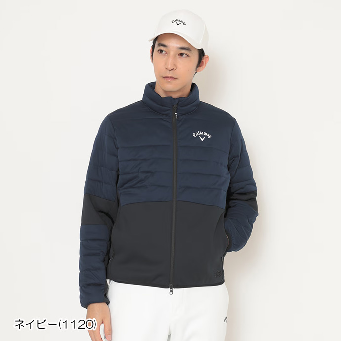 メンズ キャロウェイ ゴルフウェア アウター フルジップ中綿スウェット