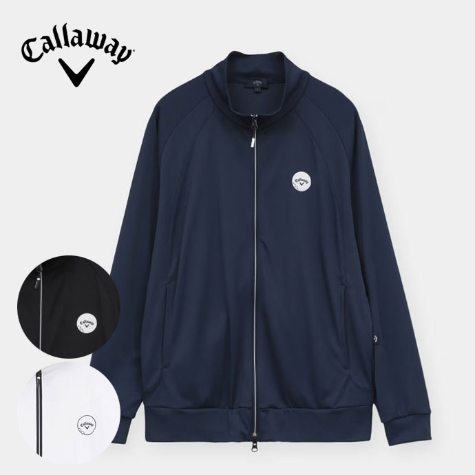 【早い者勝ち】CALLAWAY 裏地付きニットジャケットLsizeゴルフウェア メンズ キャロウェイ -3℃裏クールUVカットライト長袖ウェア C26117101