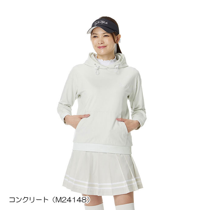 えつ様☆TaylorMade レディース ゴルフウェア セット XS-Sサイズ ゴルフウェア テーラーメイド スクリプトロゴフーディ TL787 春 夏