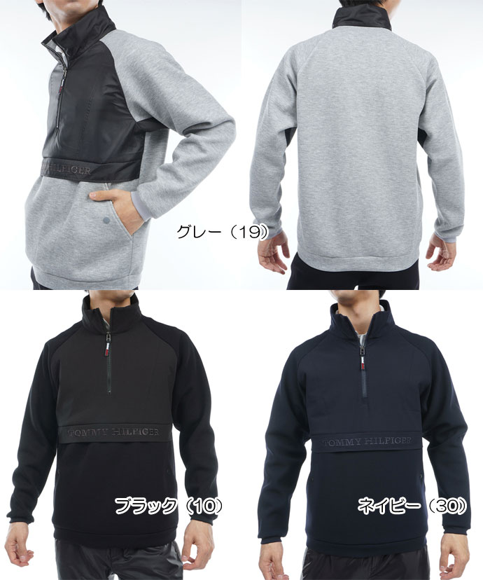 【新品】トミーヒルフィガーゴルフ　ハイブリッド アノラックスウェット LL メンズ トミーヒルフィガー ゴルフウェア アウター ハイブリッド
