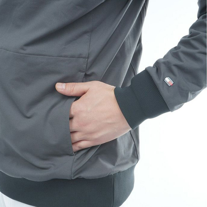 メンズ トミーヒルフィガー ゴルフウェア アウター 防風 クルーネック