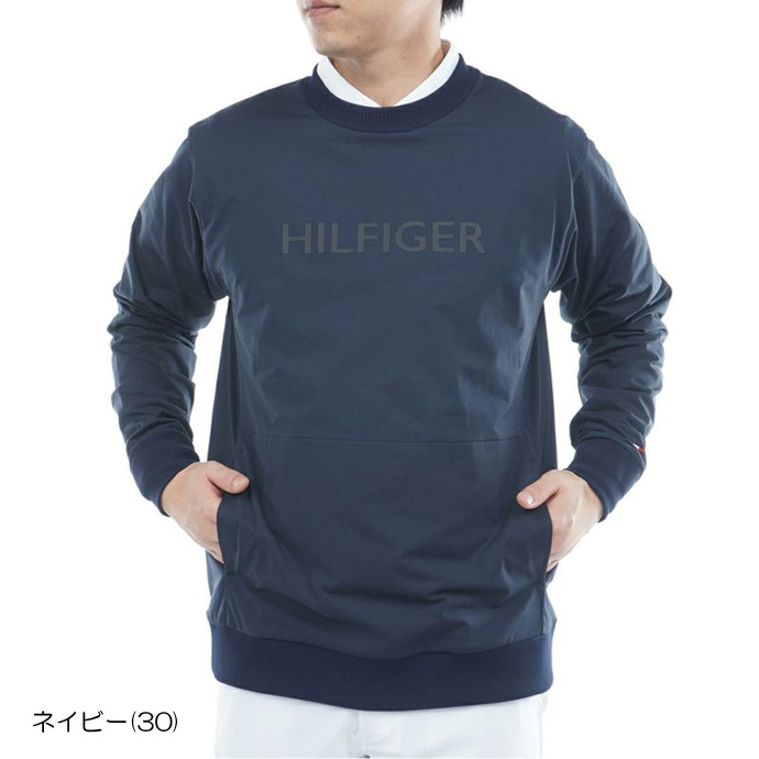 メンズ トミーヒルフィガー ゴルフウェア アウター 防風 クルーネック