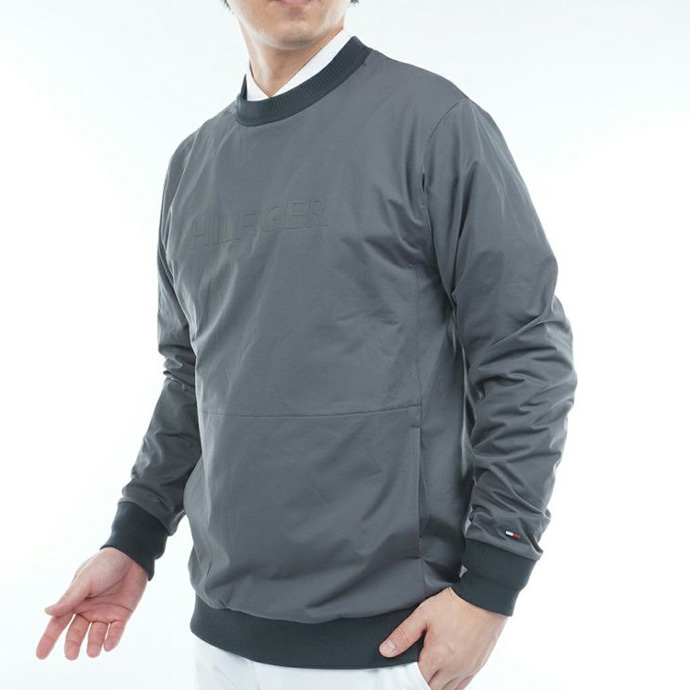 メンズ トミーヒルフィガー ゴルフウェア アウター 防風 クルーネック