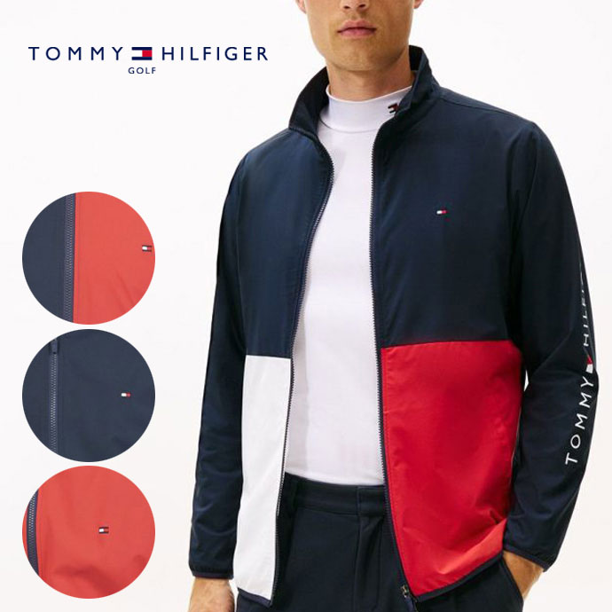 メンズ トミーヒルフィガー ゴルフウェア アウター カラーブロック