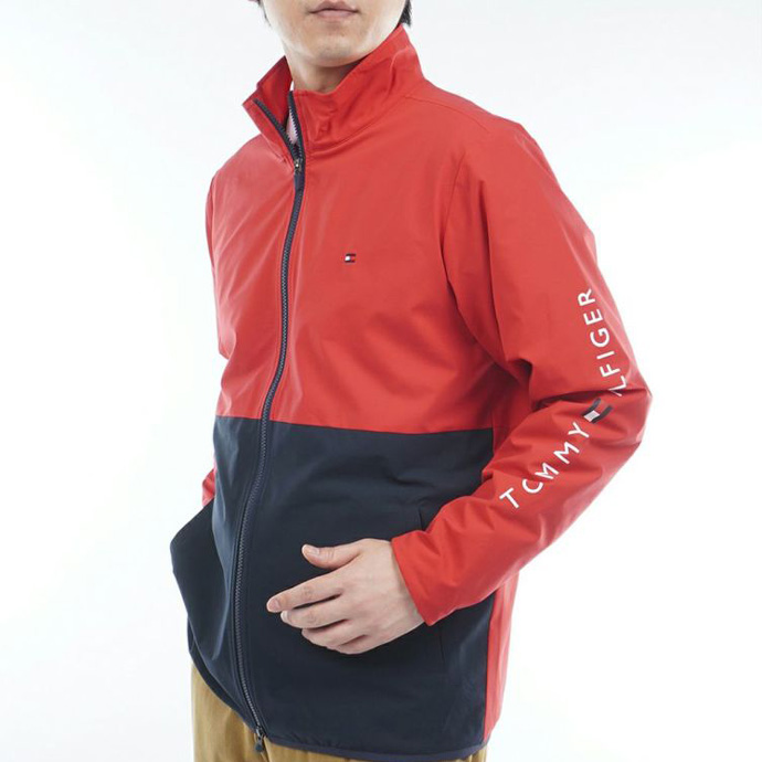 メンズ トミーヒルフィガー ゴルフウェア アウター カラーブロック
