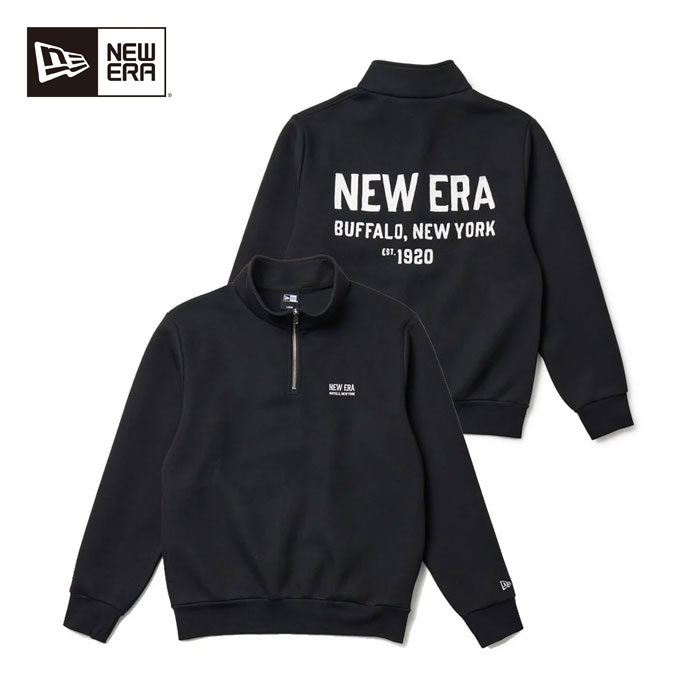 メンズ ニューエラ ゴルフウェア アウター TECH SWEAT HARF ZIP PO BLK